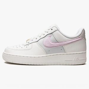 Nike Air Force 1 White and Pink Sneakers leather sneakers size 9.5
